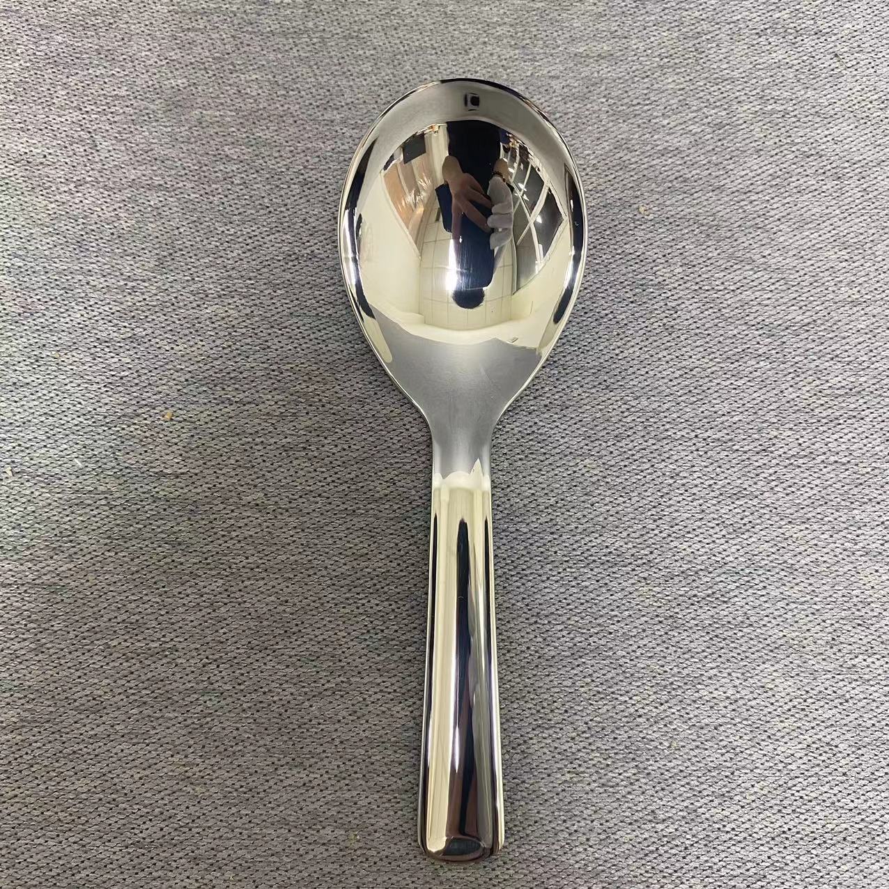 2-052 不锈钢短柄大头勺 宝宝辅食勺 长约14CM