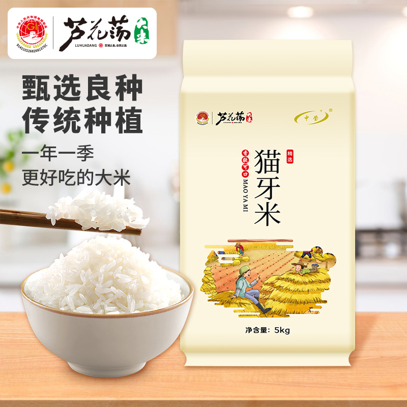 【新米】10斤装正宗猫牙米当季新米长粒香大米晚稻一级田园丝苗大米
