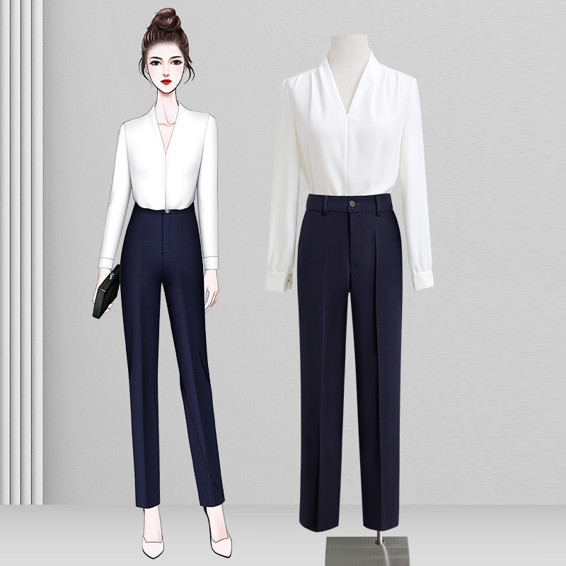 白色衬衫2025新款天蓝色秋装女长袖衬衣气质收腰ol通勤正装内搭