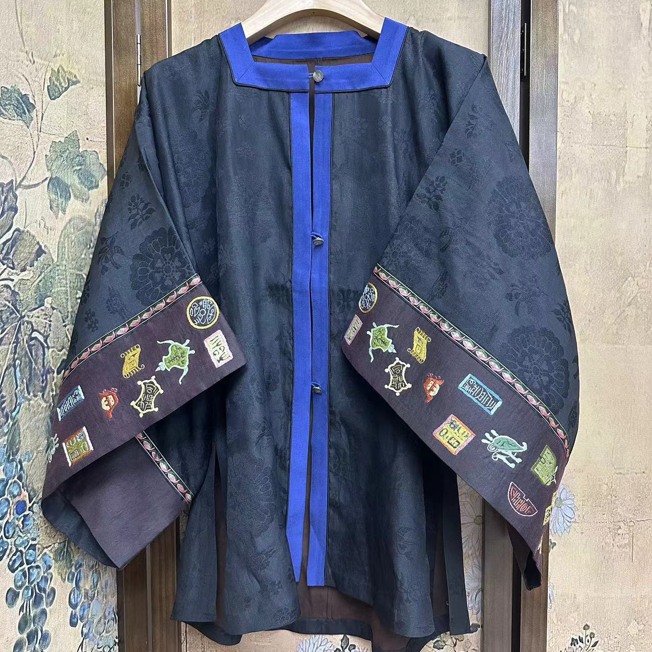 【如意家香云纱】上衣气质新中式网红时尚百搭新中式国风提花 a154