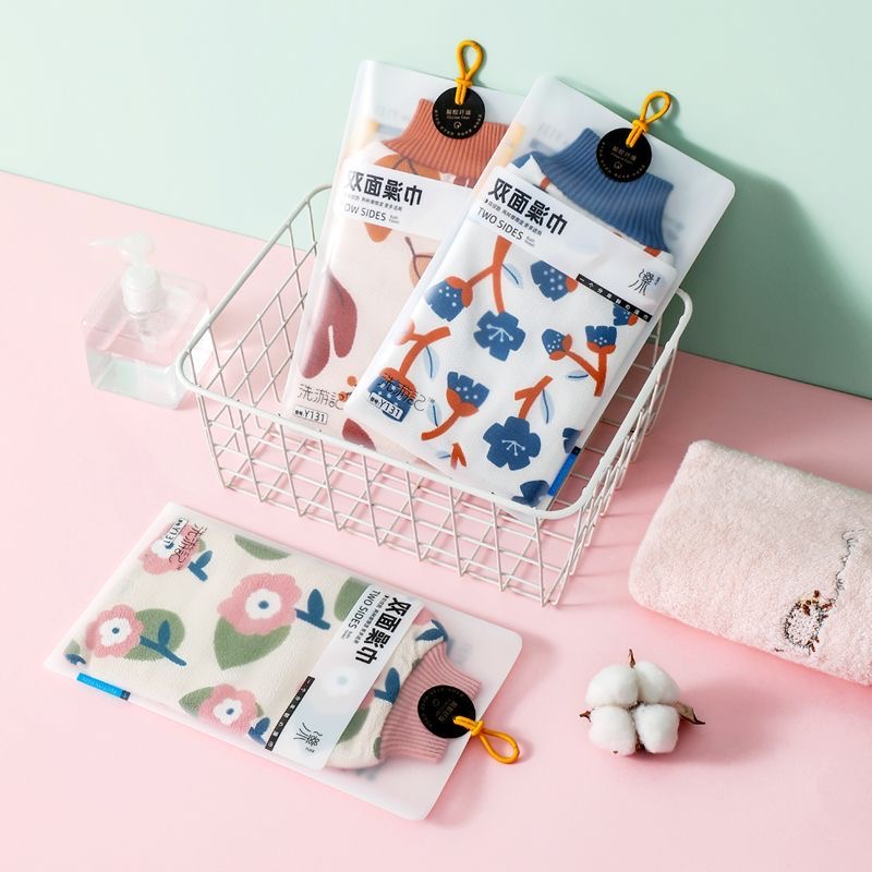 【福袋】【搓澡巾】双面粗细纱两用双层加厚搓澡神器