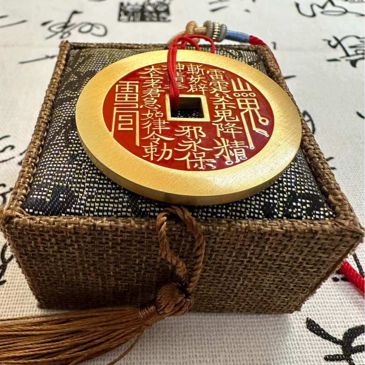 铜吊坠 满砂山贵花前手工填砂山花饰品吊坠