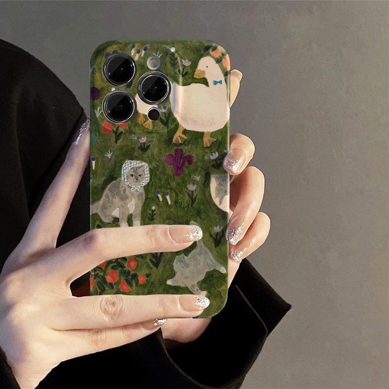 水墨鸭子菲林壳苹果13华为/vivo/oppo/小米/iphone14promax手机壳