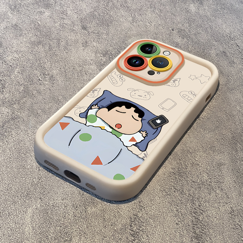 酣睡小新适用iphone15苹果14promax手机壳13华为vivo小米oppo软套