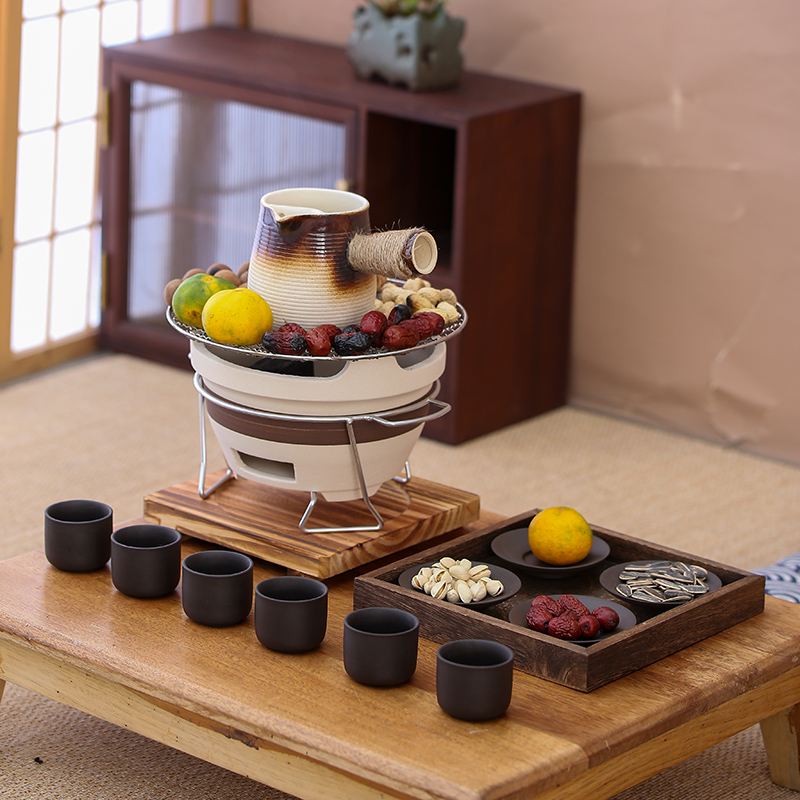 围炉煮茶器具套装室内户外木炭烧烤烤肉神器闷煮茶茶壶炭炉茶具
