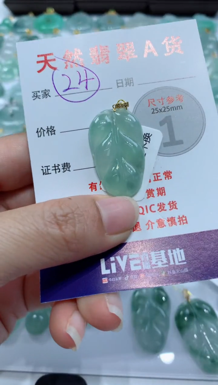 【闪购商品】翡翠颈饰未镶嵌天然A货翡翠挂件