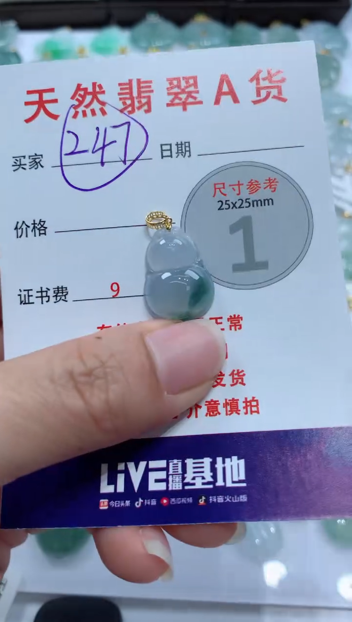 【闪购商品】翡翠颈饰未镶嵌天然A货翡翠挂件