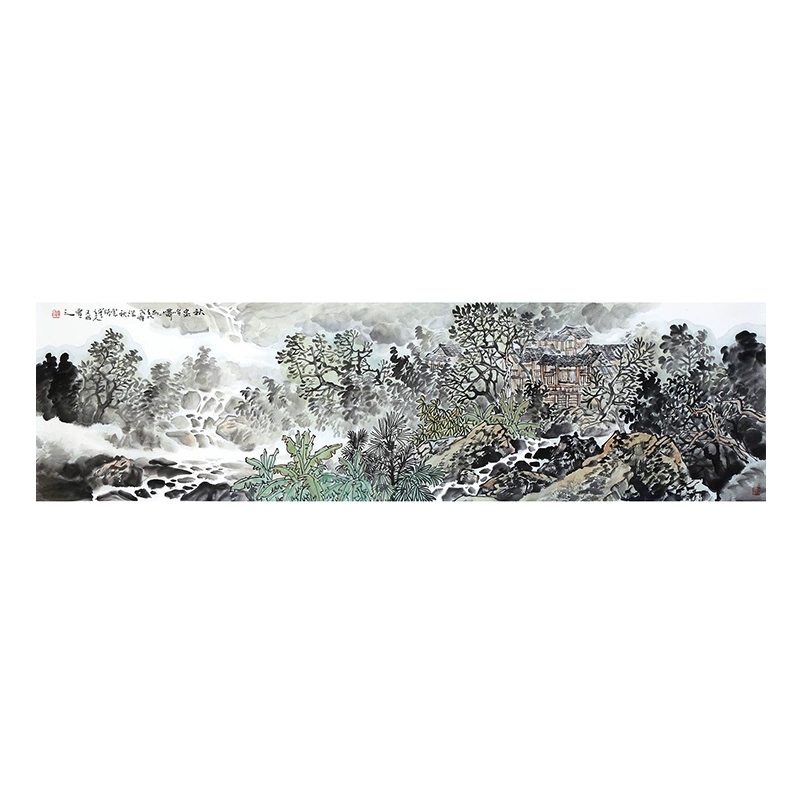 【墨华斋】谭又明 180x48cm无框 多款国画水墨山水画当代艺术家作品