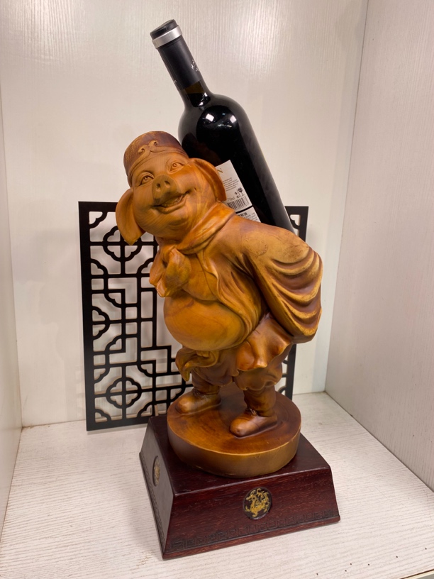 【创意居家摆件*二师兄酒架】