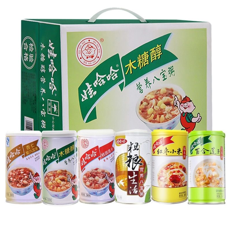 娃哈哈八宝粥礼盒整箱批发五谷杂粮方便懒人食品早餐粥