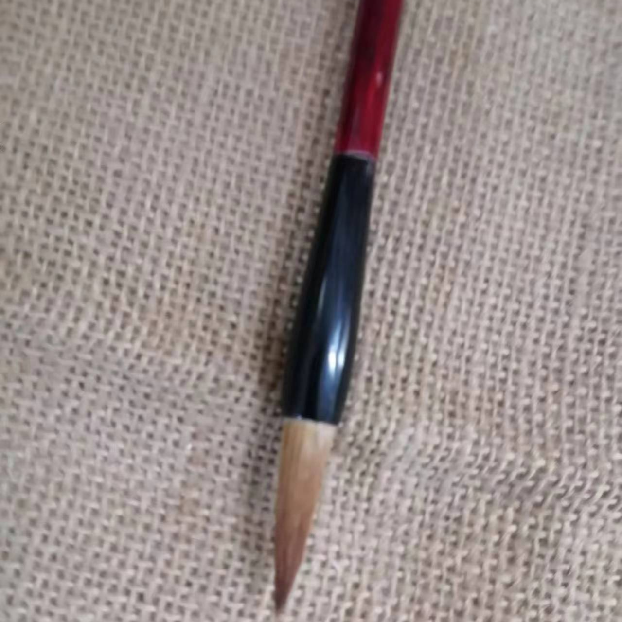 5支小号狼毫红笔杆