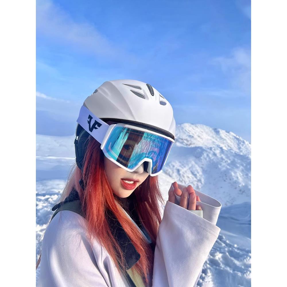 德国滑雪头盔女雪镜一体专业雪盔男户外成人儿童护具单双板滑雪帽