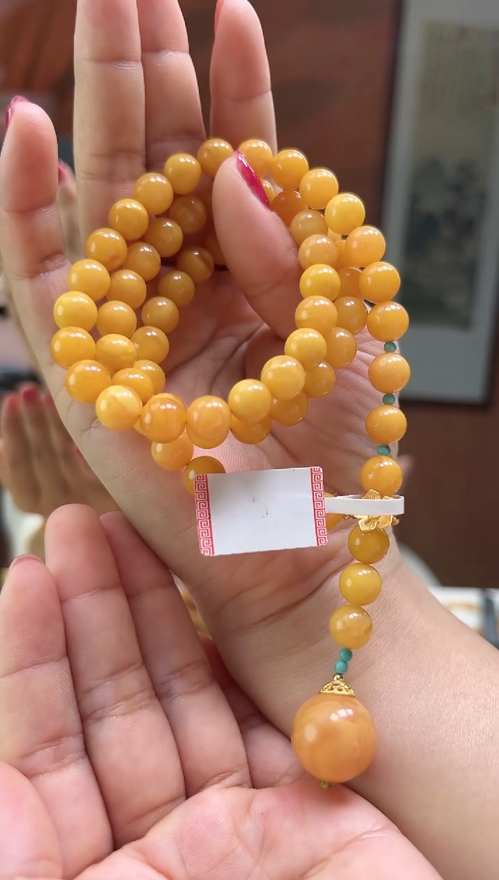 【闪购商品】蜜蜡手链未镶嵌8mm双圈蜜蜡手串