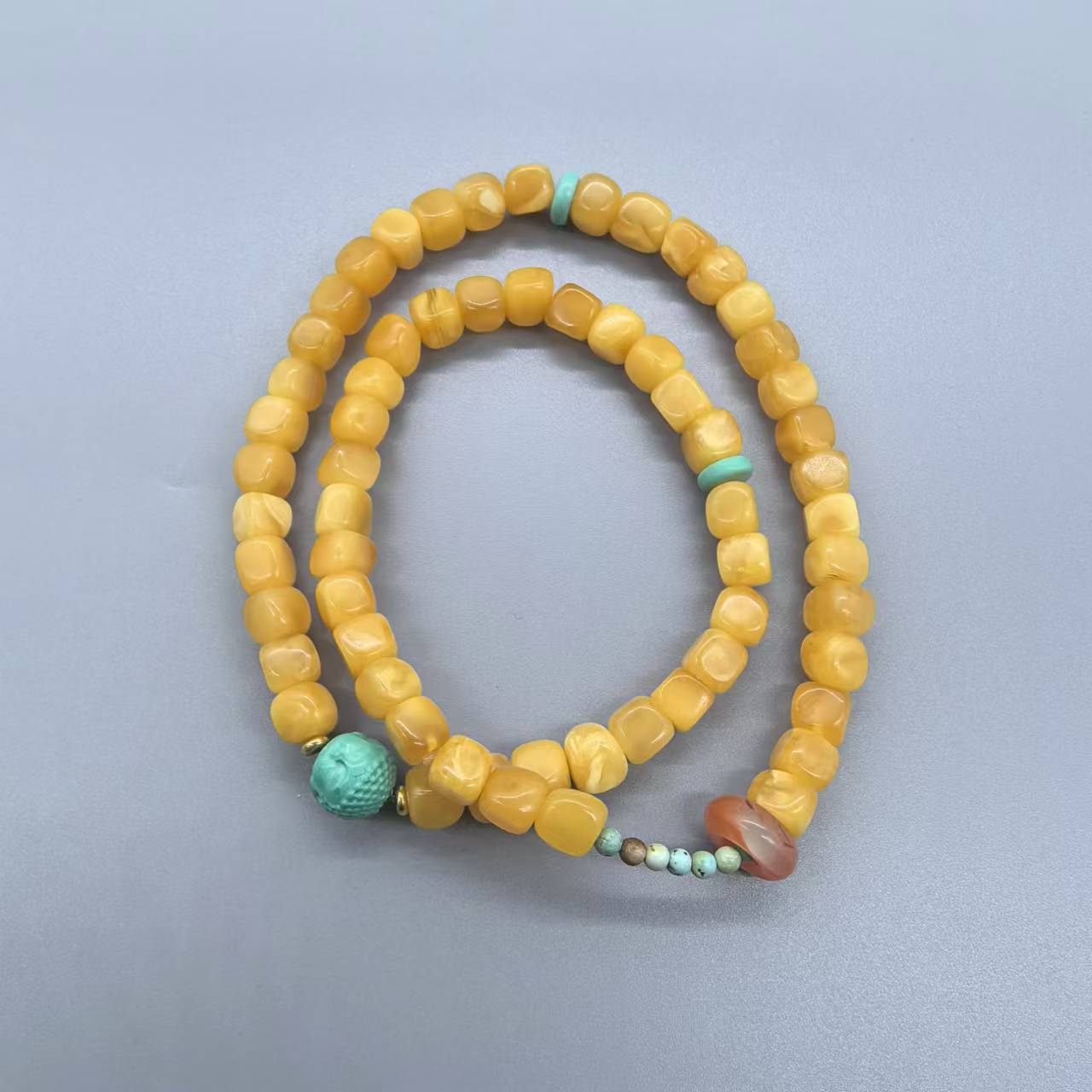 【乌达齐珠宝】5mm方粒+佛宝双圈手串@多样性只发其中一件