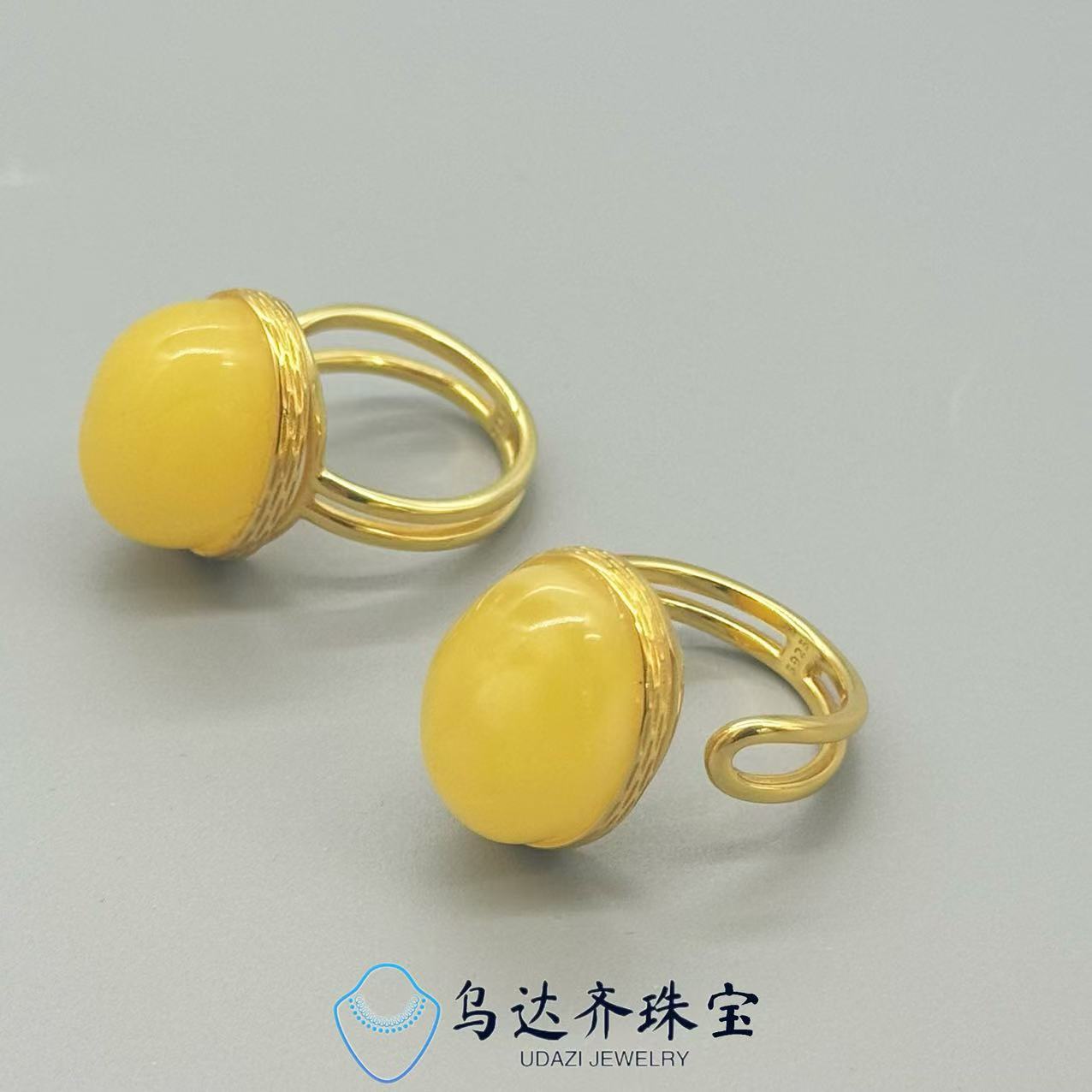 【乌达齐珠宝】老蜡镶嵌戒指@多样性只发其中一件