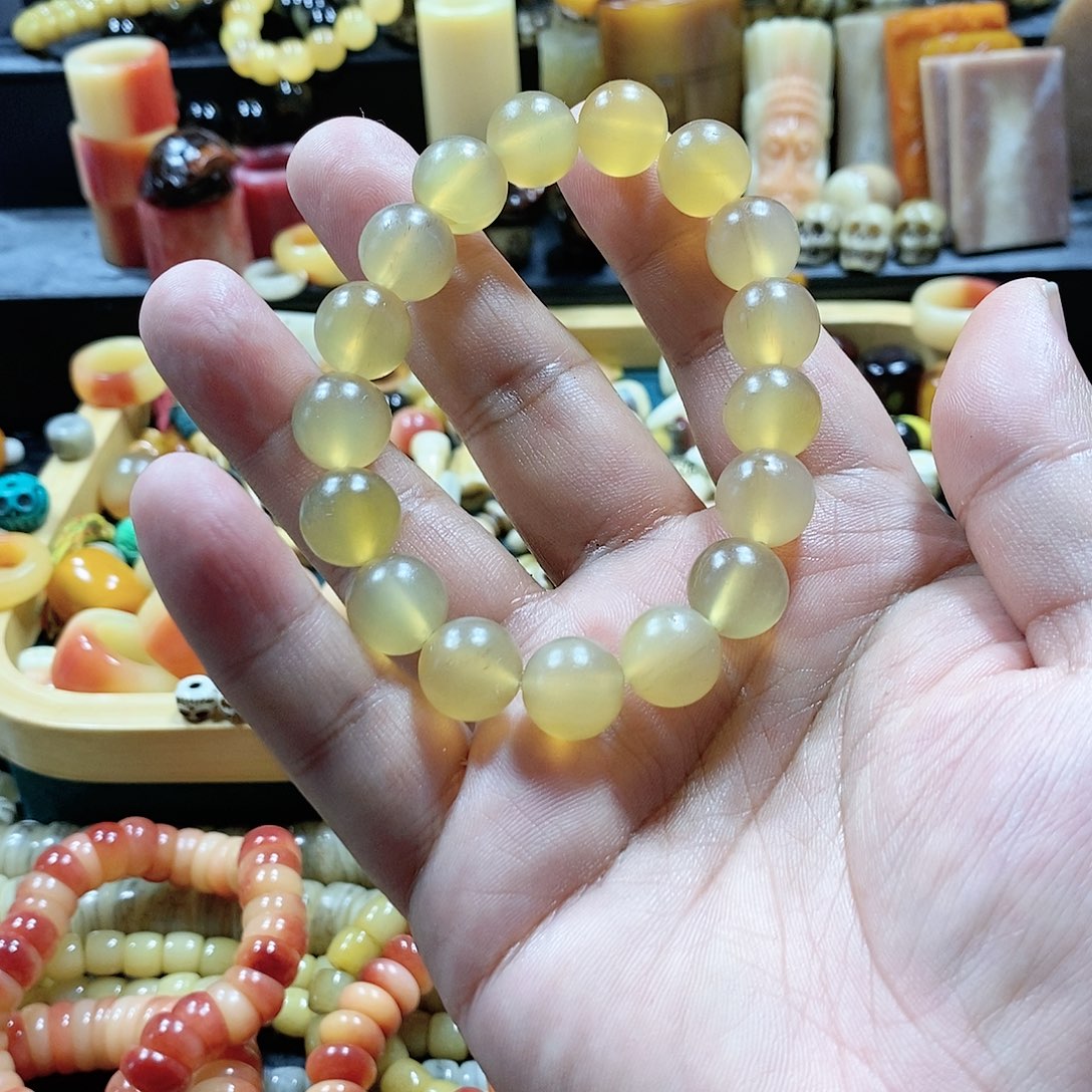 牛骨摆件羊角手串配饰46