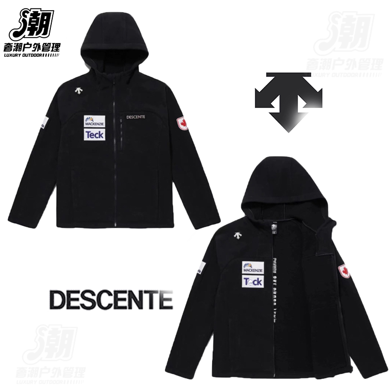 【加拿大联名款】DESCENTE/迪桑特男女同款 加拿大联名款冬羊羔绒外