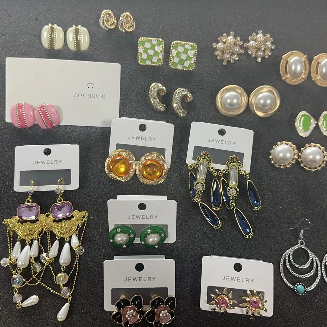 合金亚克力耳饰 孤七号 A1201-A1400号轻奢时尚百搭复古气质耳钉