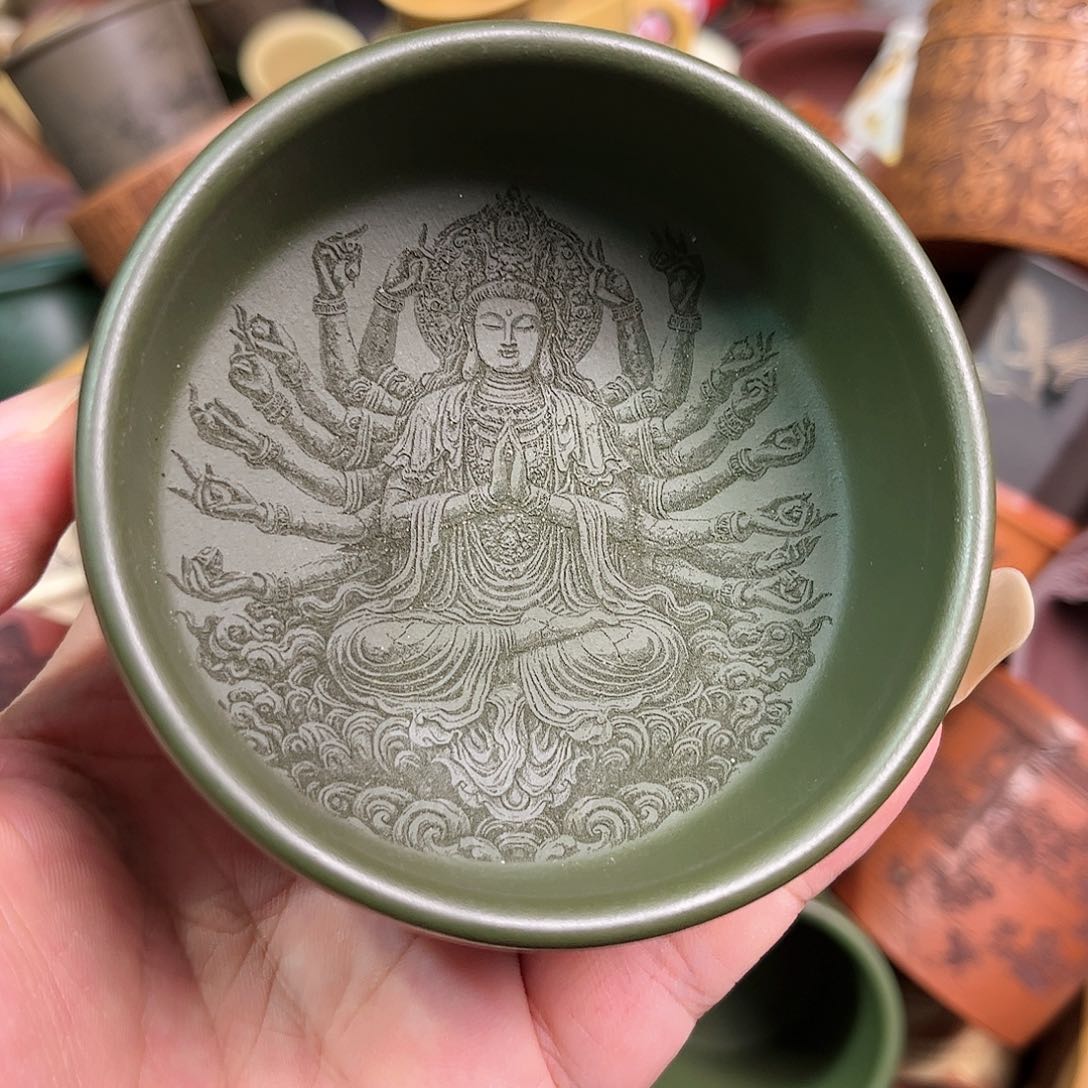 紫砂茶杯全手工紫砂主人杯