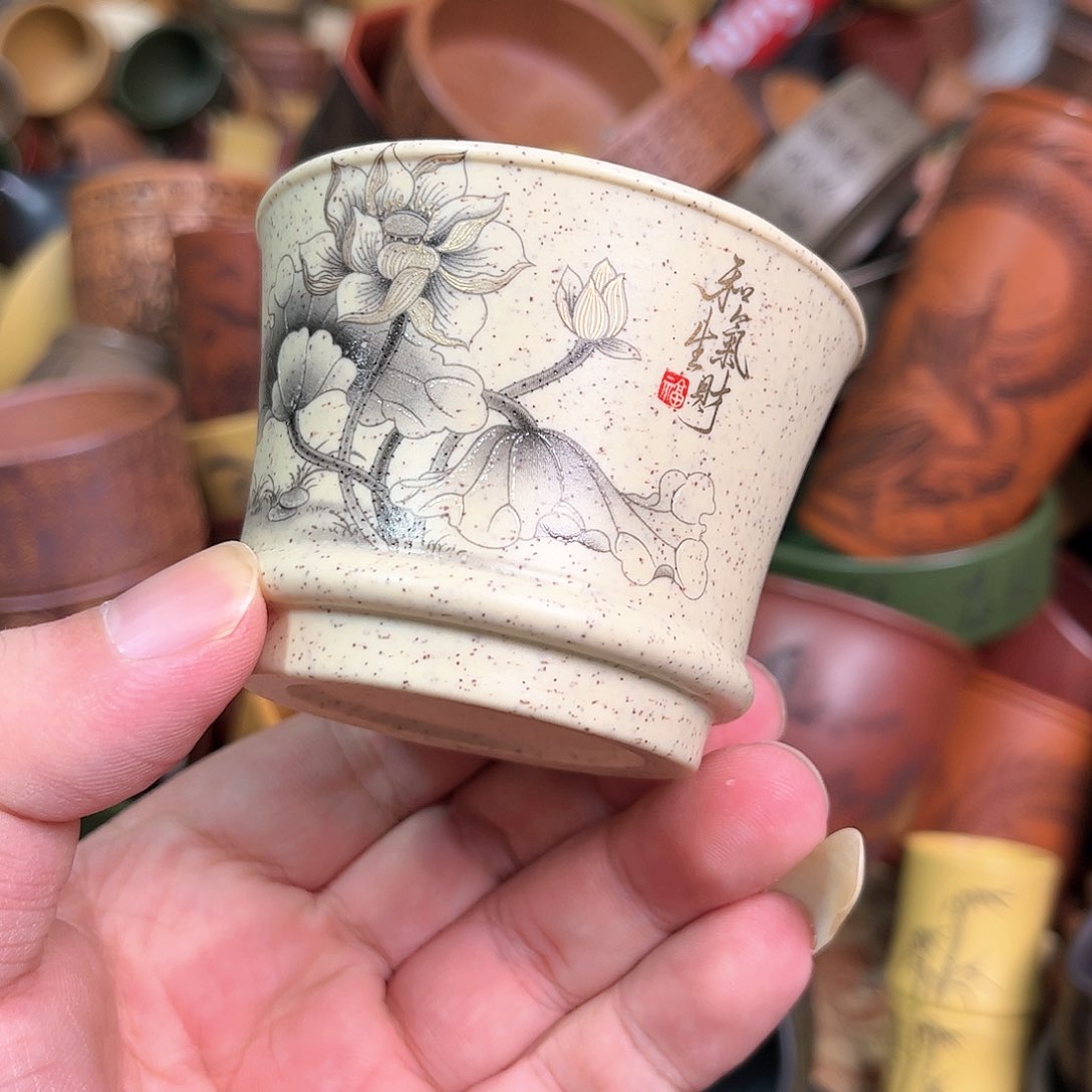 紫砂茶杯全手工紫砂主人杯
