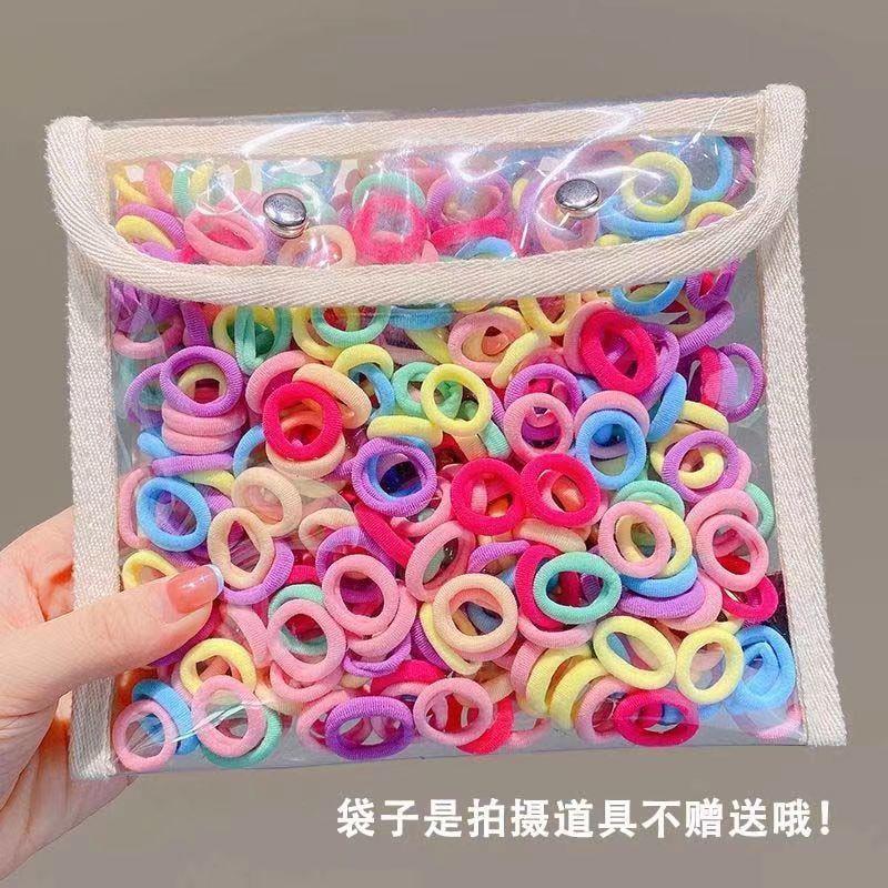 儿童橡皮筋宝宝发圈扎发小皮筋毛巾圈不伤发弹性好女童小揪揪头绳