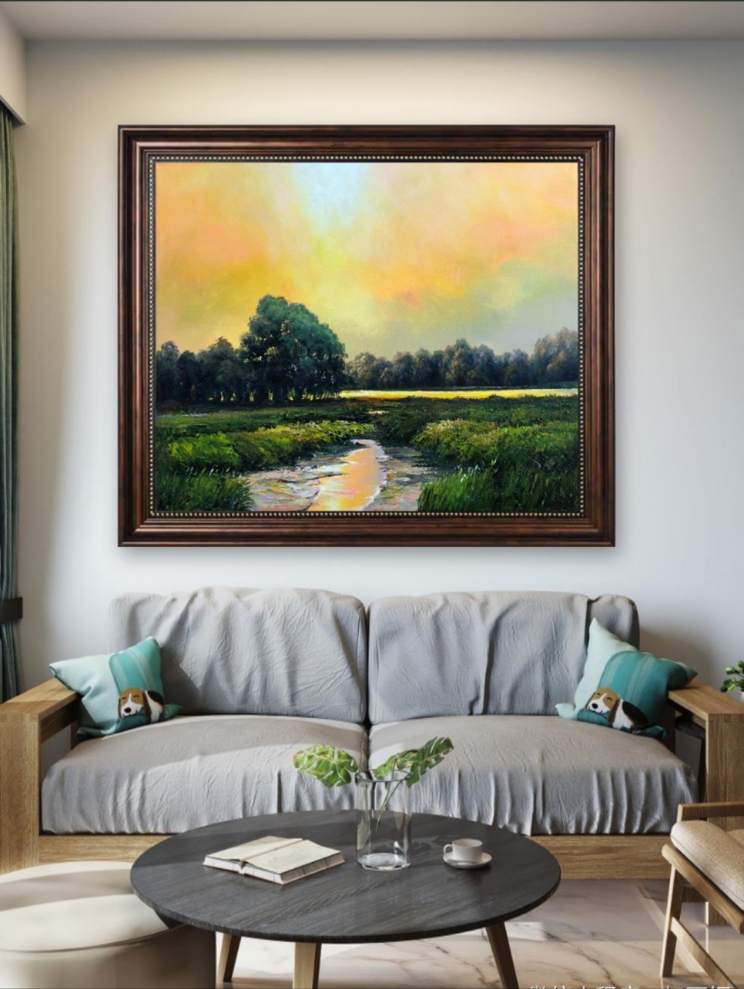 油画风景 自然风景 手绘油画 30cm*40cm带内框
