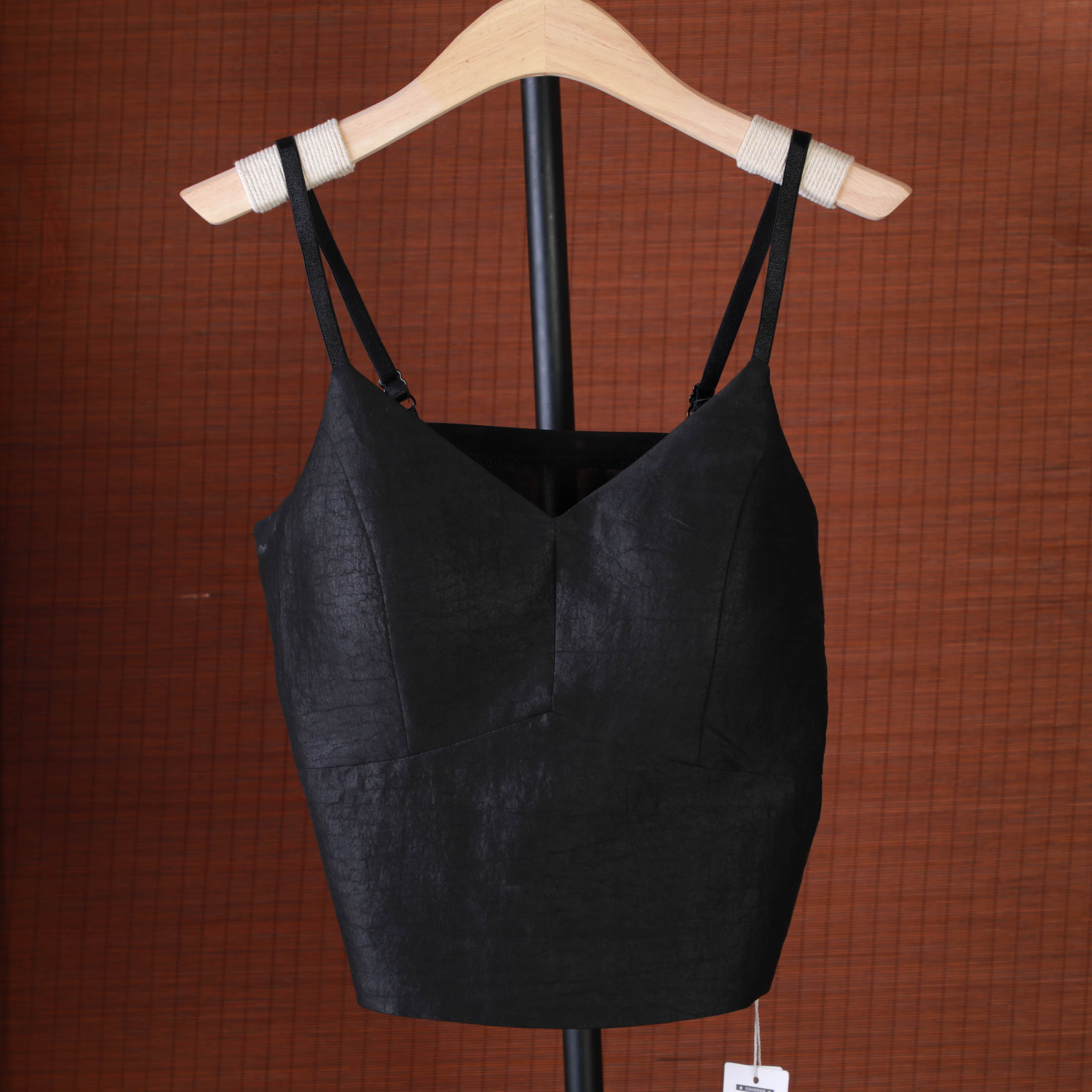 洋 新中式风 背心吊带 231130 黑色