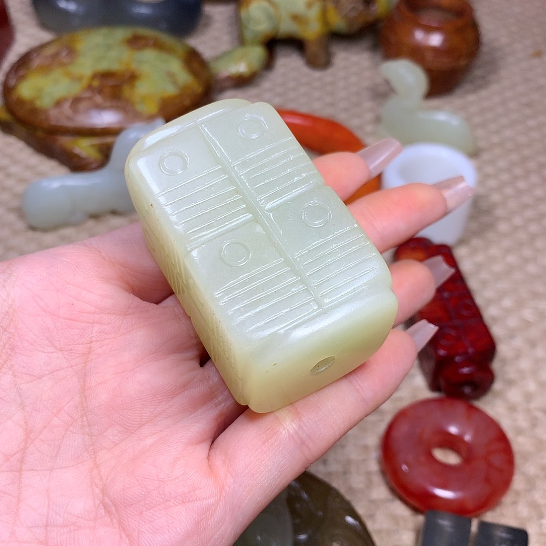 白玉菩提吊坠挂件