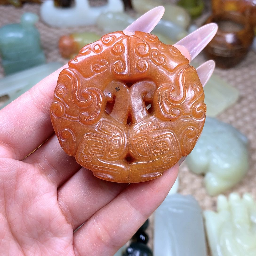 白玉菩提吊坠挂件