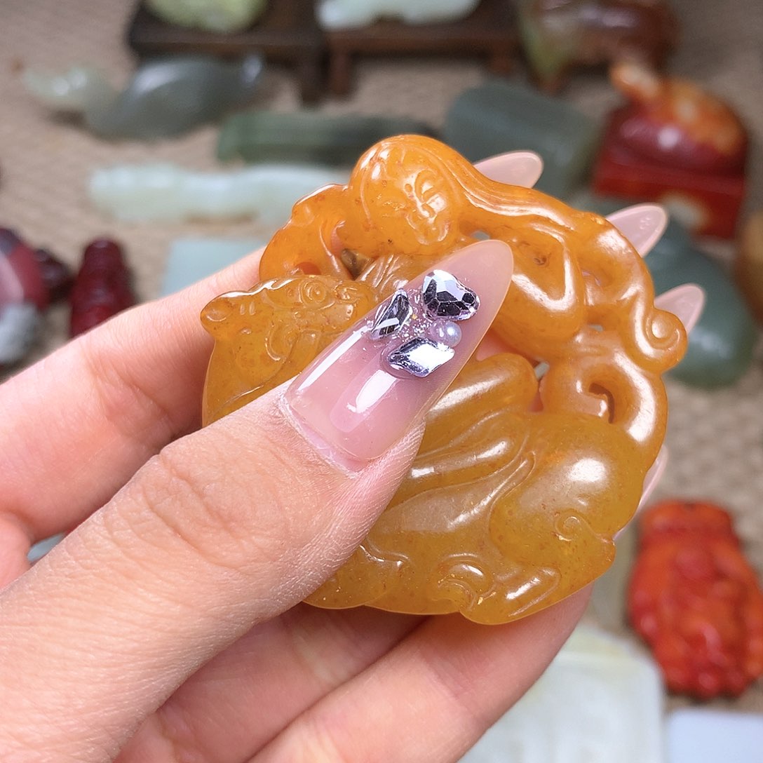 白玉菩提吊坠挂件