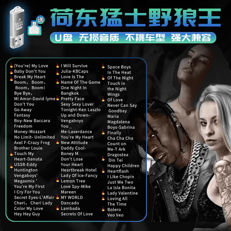 荷东车载U盘的士高经典dj重低音劲爆舞曲无损高品质汽车用U盘