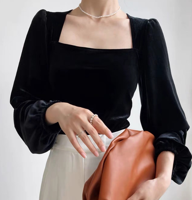 辣妹女装金丝绒连衣裙秒变甜妹气质高贵时尚洋气三三店