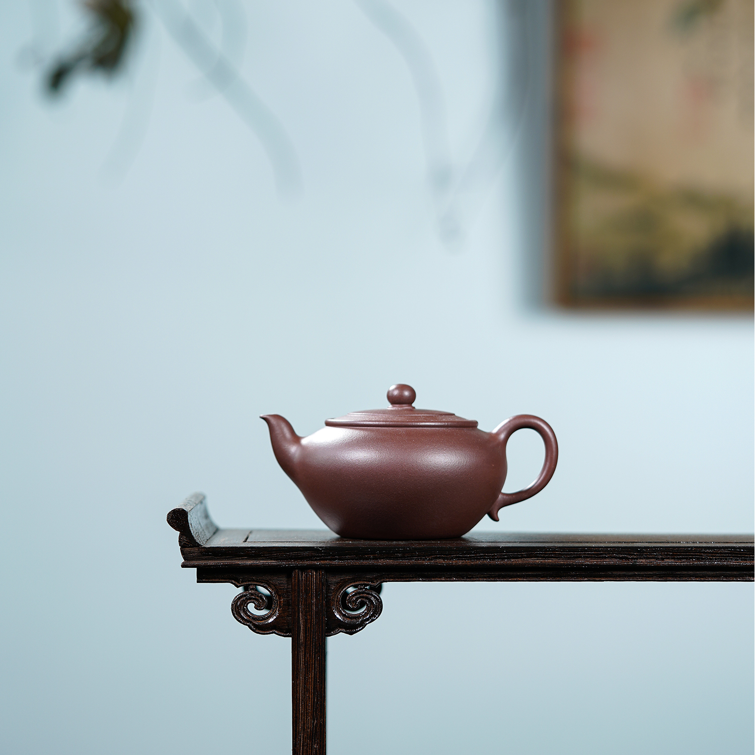 【雀鸣】宜兴紫砂黄龙山原矿紫泥 半手工雀鸣壶