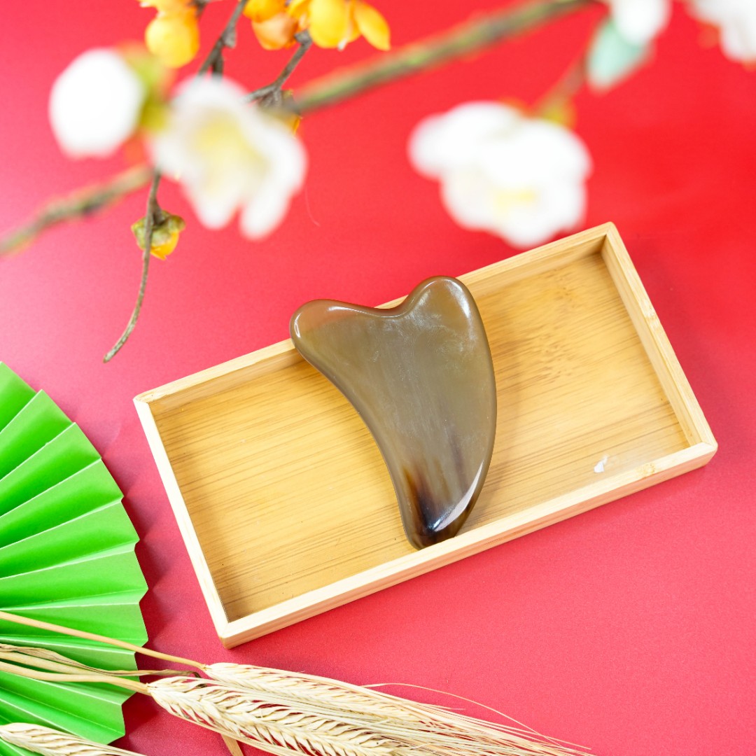 【牛将军】牦牛角刮板面部按摩眼部手臂通用简约加厚手工打磨