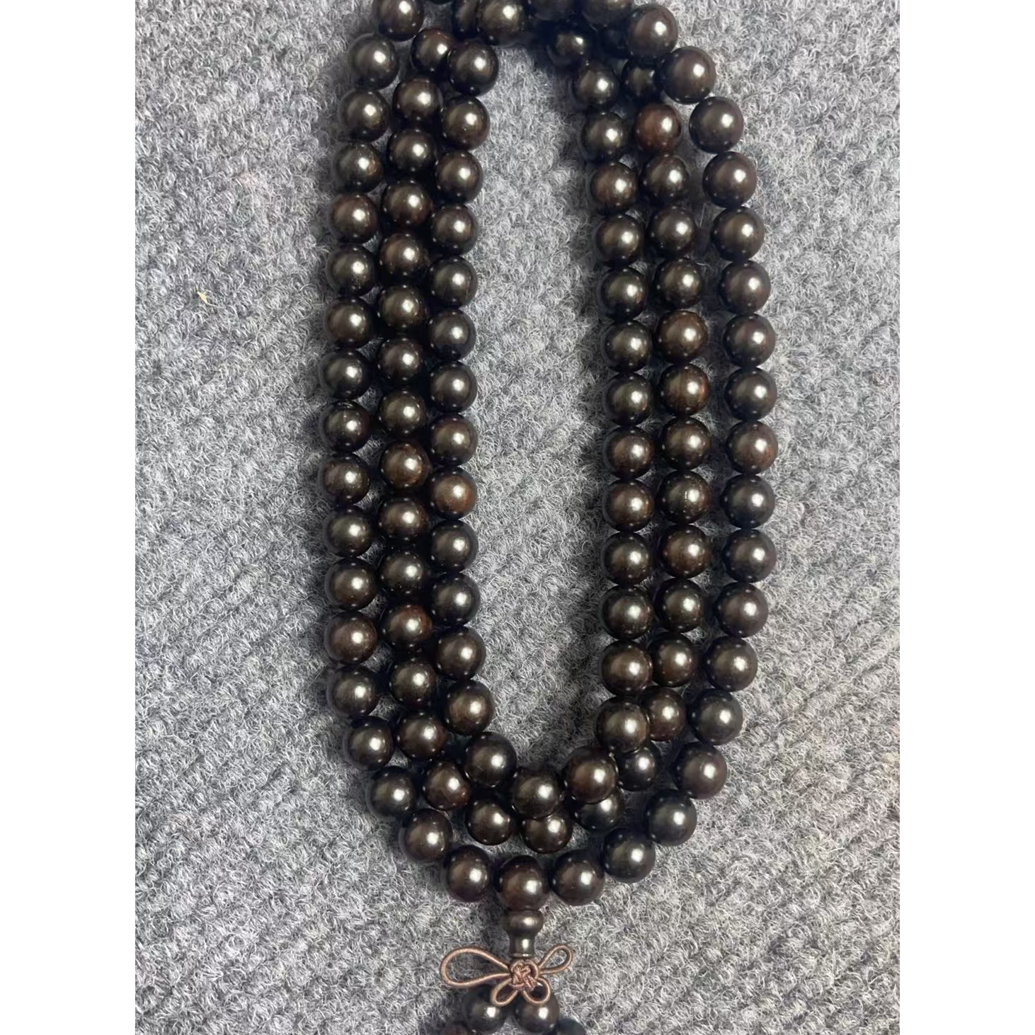 紫光檀精工顺纹/1.0/108颗木质手串