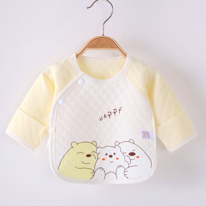 【专柜批发】新生婴儿三层保暖半背衣初生男女宝宝和尚服春秋婴儿衣