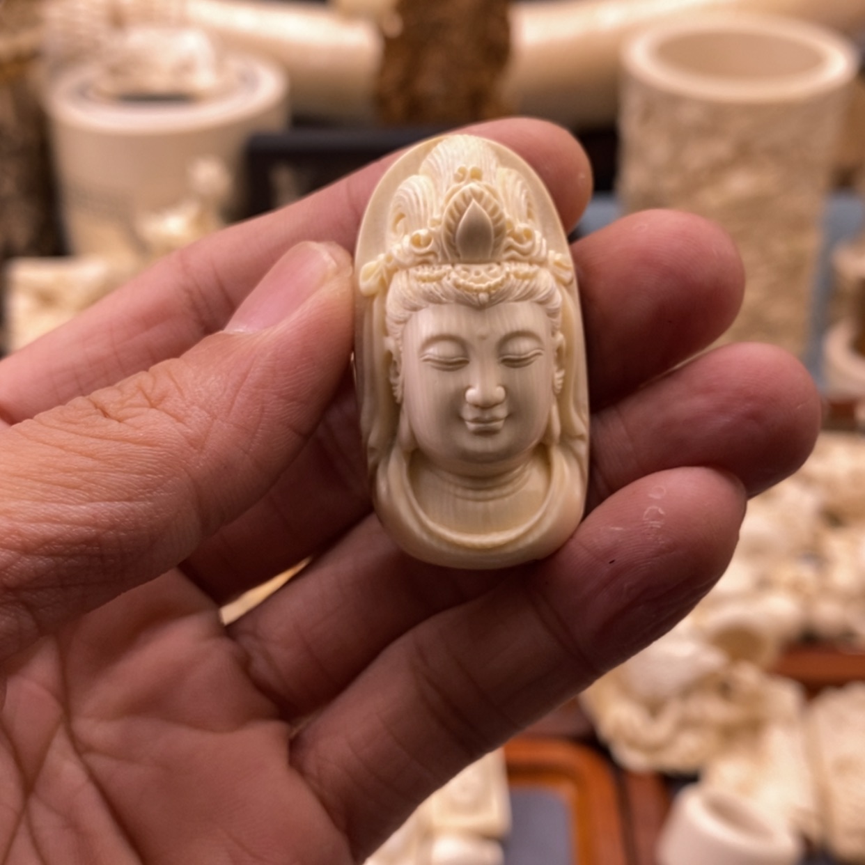 【闪购商品】猛犸牙根雕本****度