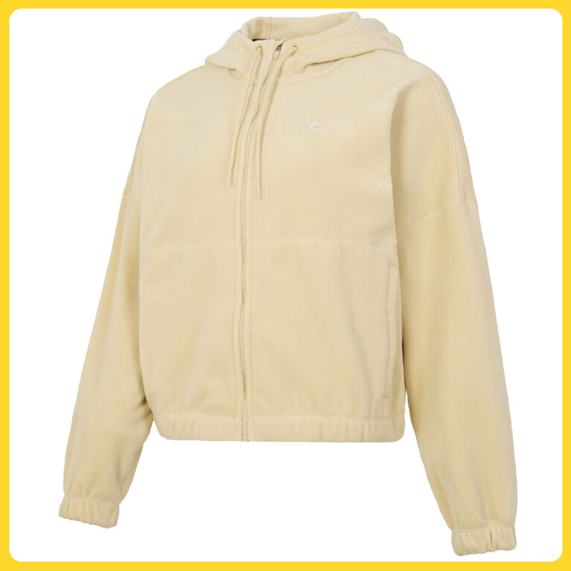 NIKE耐克女子 NK ONE TF FZ HD POLAR GCE人造毛绒外套HQ4878-783