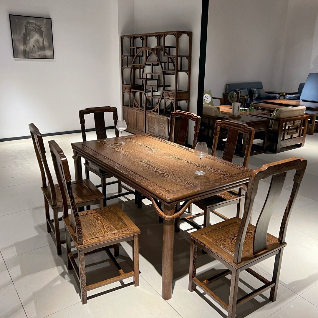 【宇杰家具】国色天香 长方形餐桌 饭桌148*88*76