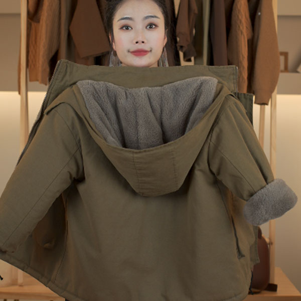 男童中大童冬季加绒派克服2023新款韩版厚款外套