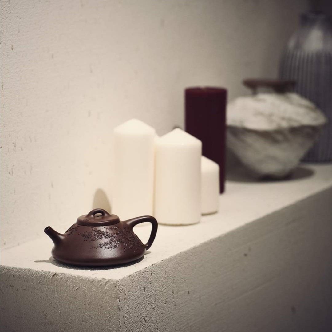 唯石文化黄维彭年石瓢梅竹双清底槽青全手制作宜兴紫砂壶