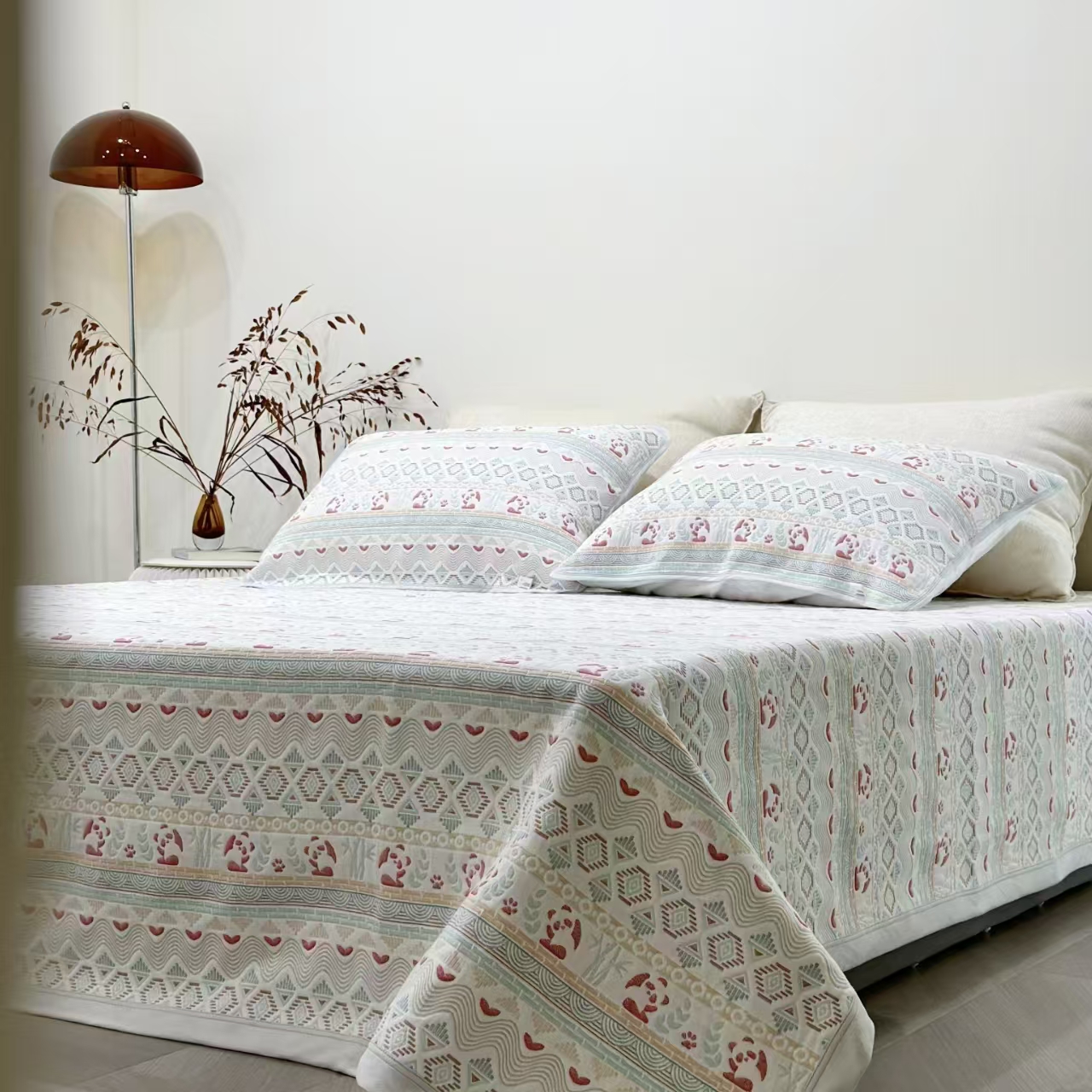 雅赞【六层纱布床盖200*240cm】高端双面亲肤纯棉加厚防滑