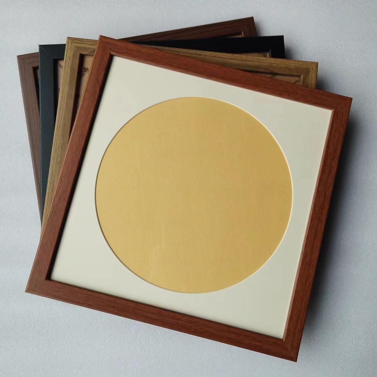 宣纸卡纸软卡书法国画挂墙相框装裱黑色333850字画简约装裱框65