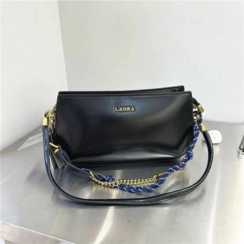 2024秋冬新款女包简约百搭链条包复古半圆腋下包单肩马鞍包包A219