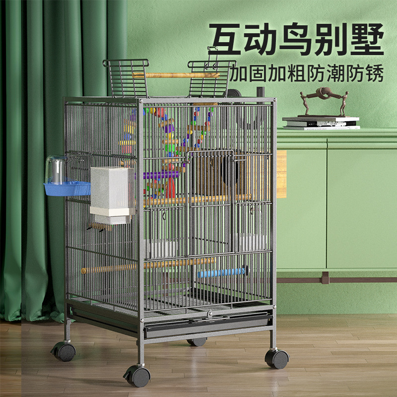 鸟笼八哥鹦鹉豪华大型大号玄凤玉鸟画眉繁殖笼专用铁艺结实鸟笼子