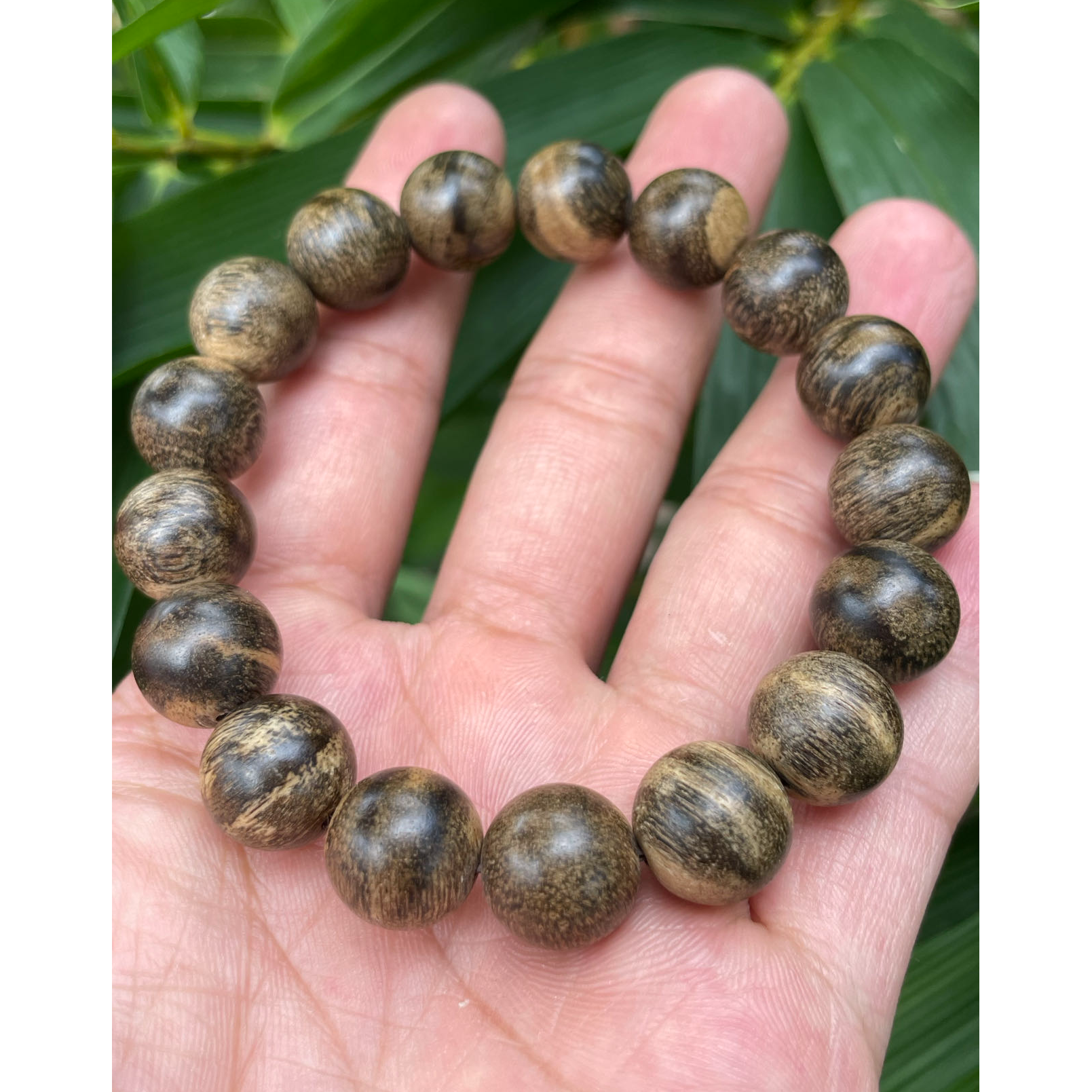 沉香手串印尼达拉干瘤疤斑纹佼佼者12mm+单圈