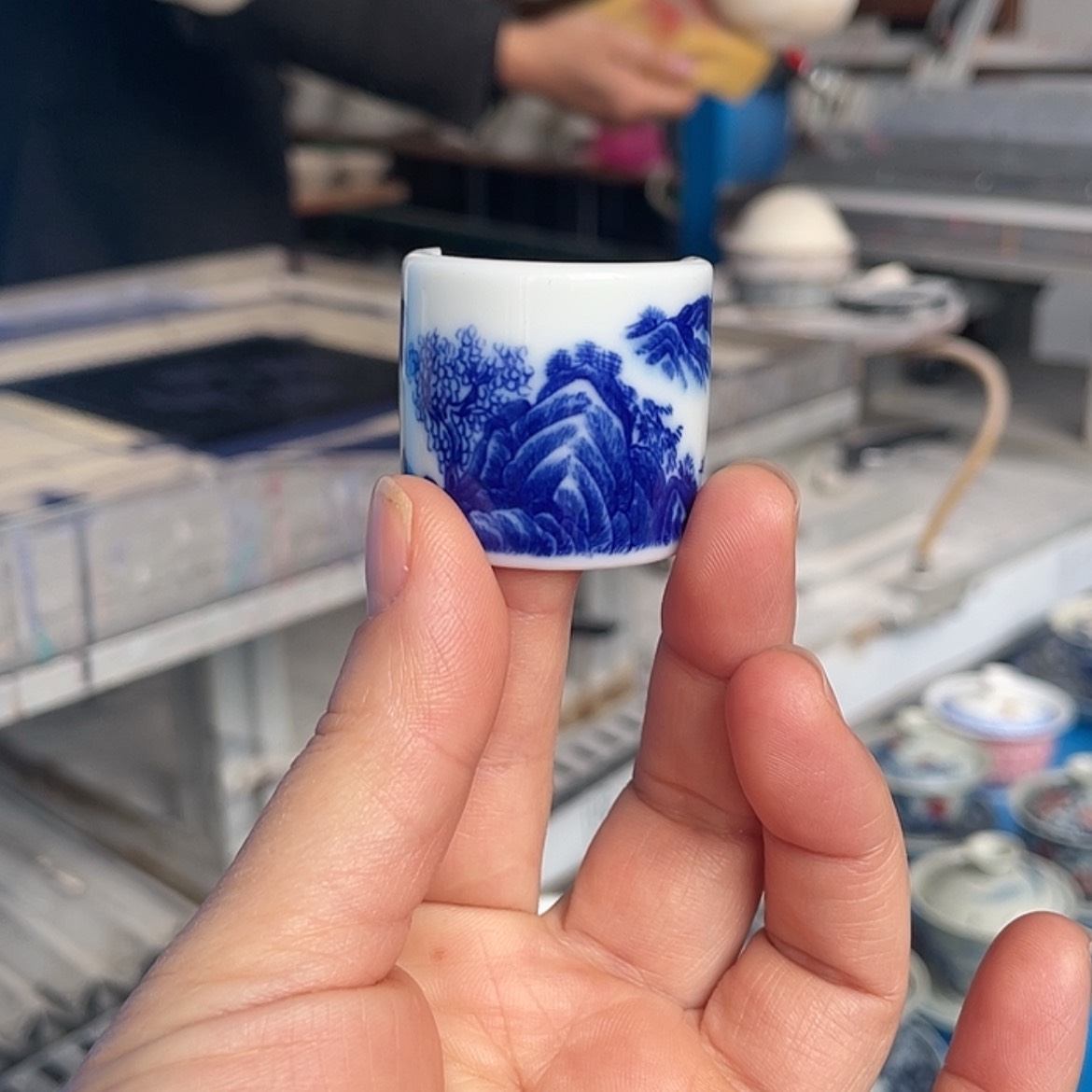 【闪购商品】青花釉下彩杯子