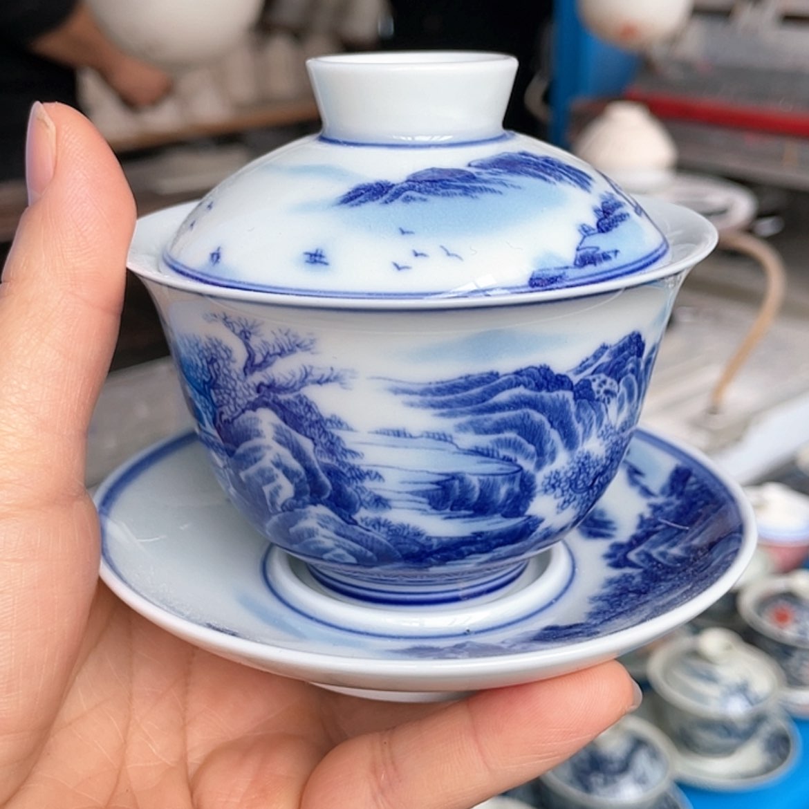 【闪购商品】青花釉下彩杯子