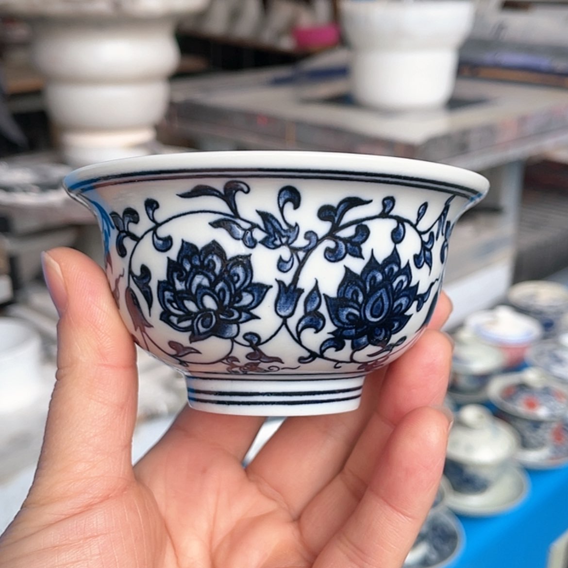 【闪购商品】青花釉下彩杯子用****4