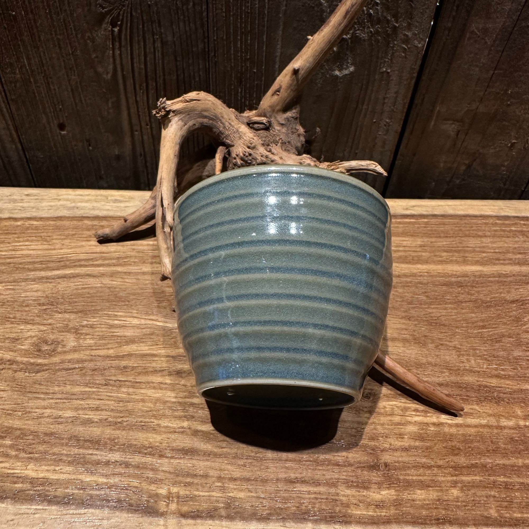 天蓝釉玄纹纳福杯柴烧汝瓷汝窑全手工精工主人杯原矿釉